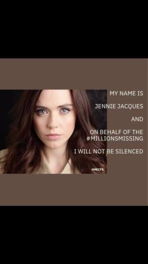 Jennie Jacques Instagram - For the media outlets @thechroniccolab we demand;

ACCOUNTABILITY re The PACE Trial @GeorgeMonbiot @davidtuller1 @PeteJudo 💙

JUSTICE for deaths & the #MillionsMissing - START small say sorry & END big with CHANGE

FUNDING pushed to good science @polybioRF @DecodeMEstudy 💙 #mecfs #mecfsawareness