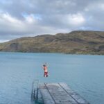 Jennifer Ashton Instagram - Jumping back into work after our Chile/ Patagonia adventure like… 👀🥶 (it did feel really good AFTER) #coldplunge #patagonia #wellness #polarplunge #backtoreality