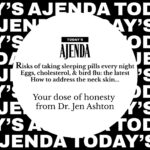 Jennifer Ashton Instagram - Dropping tomorrow in AJenda…. With tips from top Dermatologjst @drmichellehenry on how to care for the skin on your neck to avoid an age- mismatch between the face and neck! #sleepingpills #insomnia #eggs #joinajenda #nutritionist Sign up for my free weekly newsletter at the link in my bio or go to www.joinajenda.com. Tomorrow’s newsletter will have a link to past two issues!👍🏼💙