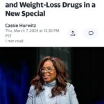 Jennifer Ashton Instagram - Honored to be asked to be a part of Oprah’s primetime special on Obesity and weight loss medications. As a physician who is board-certified in Obesity Medicine, who also has a Master’s degree in Nutrition, I have a lot to say on this topic. The special will air on ABC on March 18 at 8pm and stream on Hulu/ Disney the next day. #obesity #ozempic #mounjaro #weightloss #fatshaming #oprah