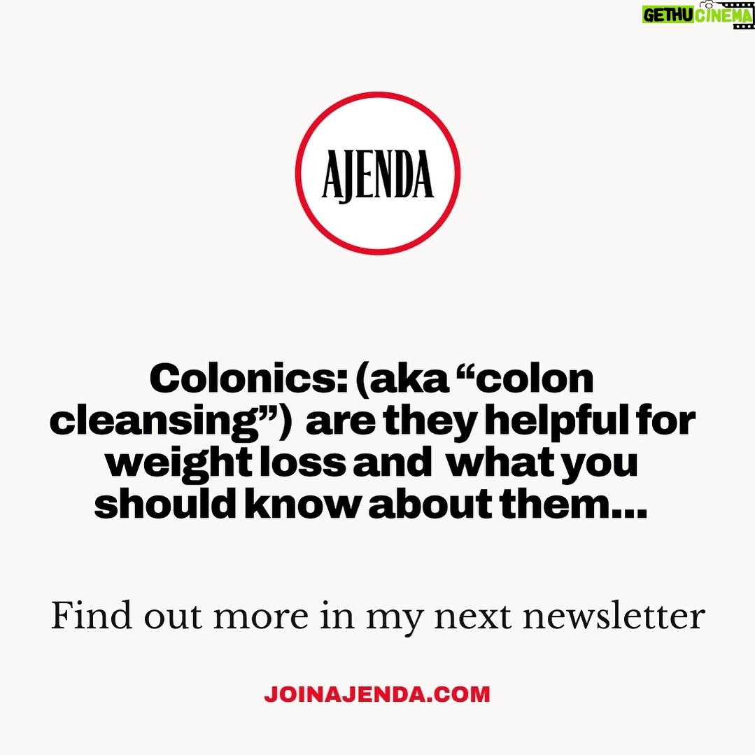 Jennifer Ashton Instagram - In this week’s newsletter…. Sign up for my free weekly newsletter (every Wednesday) in the link in my bio or at www.joinajenda.com #newsletter #colonics #weightloss #nutrition #obesitymedicine