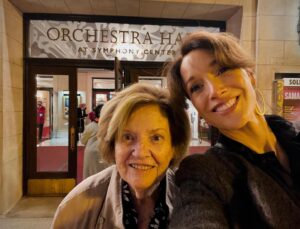 Jennifer Beals Instagram - Chi town. 

1-3.
You know your mother is beloved when after the concert her pal, virtuoso trumpet player Esteban Battalan, leads a merry cadre of horns in a rousing happy birthday. 

4. The ever changing face of the lake. 

5. My bff from the Bonne Bell watermelon days to the present. 
Sweet friendship, like dates in the desert. 

#chicago