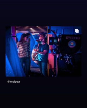 Jennifer Carpenter Instagram - It’s the last week- right?? I’m pretty sure this is a  shot from a series where I was asking Michael to give his best “watch ad” look. 
Are you buying? 
The second pic is with/stolen from @msiega (a director I would follow anywhere). @sho_dexter #Dexter #finale …#again !! 🍾🥂😎🤗😉