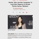 Jennifer Carpenter Instagram - This show is why television was invented. And why I started acting! Thank you for inviting me to your masterclass @annahalberg and @iamspensercohen #ballistic @_jeremycox #tv #dream