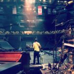 Jennifer Carpenter Instagram - Father and son sound-check. ❤️@theavettbrothers @helloclove @barclayscenter !!Brooklyn brought it!!