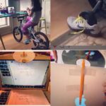Jennifer Carpenter Instagram - 2 AMAZING ideas for distance learning! The bike idea belongs to #juliebredemeierfulks and the #screensharing solution belongs to #carmencastrejon #distancelearning #homeschool #love