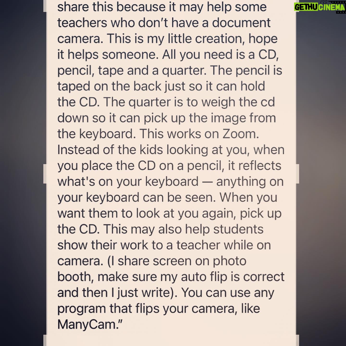 Jennifer Carpenter Instagram - 2 AMAZING ideas for distance learning! The bike idea belongs to #juliebredemeierfulks and the #screensharing solution belongs to #carmencastrejon #distancelearning #homeschool #love