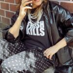 Jennifer Esposito Instagram – My press tour for Fresh Kills continues with Chi Chi Pr and Associates. Where will I end up next? 🫣 

This is indie filmmaking. You do what you gotta! Buy some swag and help me get better PR! (Sorry Aunt Chi) link in bio. 

Fresh Kills comes out June 14!