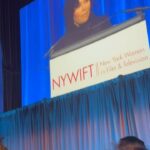 Jennifer Esposito Instagram - “I refuse to be not enough” amazing Alex Bornstein receiving her Muse Award at @nywift event in NY. Thank you so much for having me. We need so much more of THIS right here!!!!! I talk about this very thing in ALL my classes!! Be YOU, be your unique, weird, off, rough around the edges, self. It’s your authenticity that will carry you through IT ALL!! I tried for many many years to be what others wanted me to be- it’s NOT worth it and in my case even doable. Just DO YOU! Classes are open again. Link in bio for sign ups. And yes that that was me screaming “AMEN” in the video !!