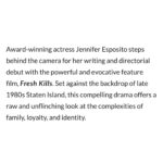 Jennifer Esposito Instagram - Fresh Kills hat- check Another great review- check Lint brush- absent. 😎😂 @freshkillsfilm follow and come along for the ride to the release. See you all at @annapolisfilmfest next week! And yes that hat is fly- designed by the amazing artists @sabet