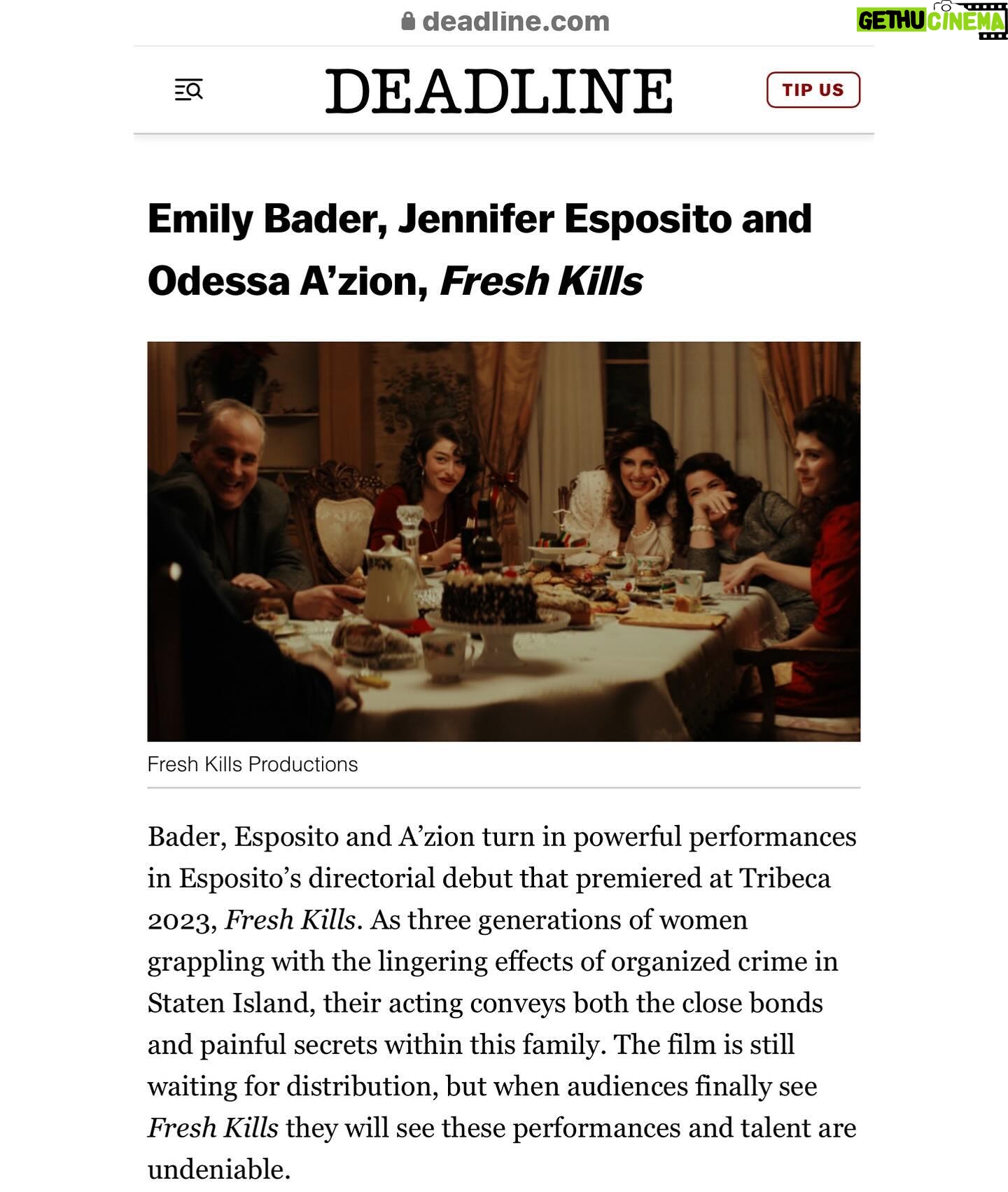 Jennifer Esposito Instagram - Well 2023 you tried to kill me- but you didn’t- you taught me- showed me- just how fucking resilient my soul is. It was seriously the hardest and the most proud year of my life. Thank you @valerie_complex2 from the bottom of my heart for the support of my film, Fresh Kills. Adding @emily_bader @odessaazion and me to this list with these mega talents means the world. Especially with us not having distribution yet- (But have a 89% on Rotten Tomatoes, which is higher than most films in awards consideration right now and, sold out screenings) I digress. Onward. What a way to end the year that tried so deeply to break my heart. Yes, Fresh Kills WILL make it to screens next year and then I’m depending on you ALL- the ones who’ve been pushed aside, the people over looked, the ones “not in the club”, those that speak up, speak out and exist a little too close to freedom, to come out and support us! It’s not only about my film- it’s about believing that art, human stories and hard work still matter! I love you all. Keep dreaming and then acting on those dreams. Dreams without conviction to do that HARD work will stay a dream!! To @leslieowen_omg @3fttoss @chriscrokos and @jespervesterstroem not sure where I’d be without you this year. To everyone who sent good wishes, came to support at a festival or simply came here to drop a kind world to me or WHOMEVER- keep going. Keep being kind, keep brining passion, keep bringing love and by all means keep making ART!!! Happy 2024! I’m claiming it now!