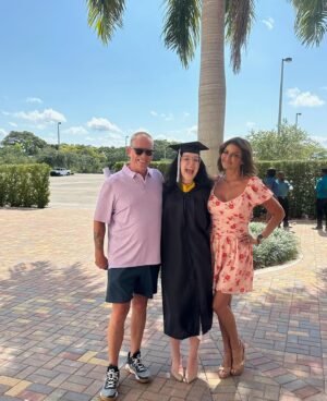Jennifer Gimenez Instagram - What an EPIC day watching our daughter @abriiia walk across the stage for college graduation at Lynn University‼️❤️✌️

The support of my wife @jennifergimenez and the greatest parents around Tom Ryan and Patricia Ryan🎉🎊🚀❤️