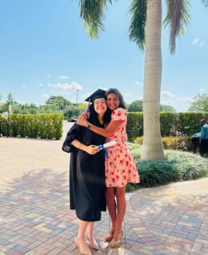 Jennifer Gimenez Instagram - What an EPIC day watching our daughter @abriiia walk across the stage for college graduation at Lynn University‼️❤️✌️

The support of my wife @jennifergimenez and the greatest parents around Tom Ryan and Patricia Ryan🎉🎊🚀❤️