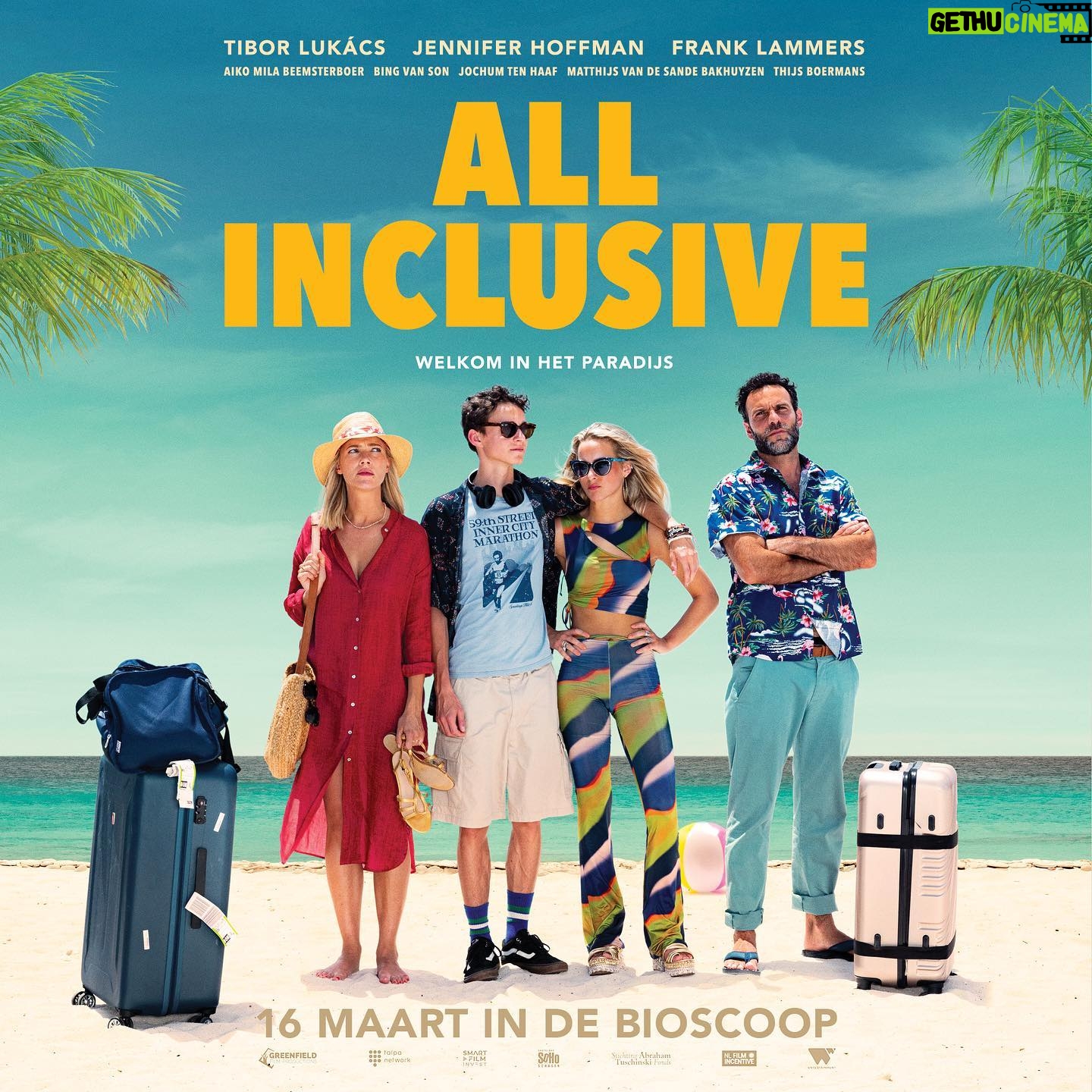 Jennifer Hoffman Instagram - De film β’ A L L I N C L U S I V E β’ 16 MAART in de bioscopen Wie gaat er kijken? π΄βοΈβπΌ De trailer komt vanavond online op @allinclusive_film π± @greenfieldfilmproductions @wwentertainmentnl #allnclusivefilm