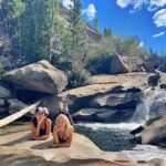 Jennifer Holland Instagram - Adventuring in the mountains 🌲 🌊 🪨