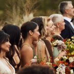 Jennifer Holland Instagram - James! Thank you for sharing your love, life and family with me. Thank you for choosing me, for elevating me, and for always making me belly laugh. Here’s to many more years to follow the first extraordinary 7. ……………………………………….. @jamesgunn and I got married surrounded by the most beautiful humans, the most magical scenery, and endless love and laughter. My gratitude is bursting at the seams. Thank you to every single staff member who worked so hard to make this event special for us and for our guests. It was so seamless and stunningly beautiful, I felt like I was in a movie. We only had one uninvited guest: Mr. Bull Moose. But, he sort of lives there. So, I guess we were in his home. My Hair: @lisasatornhair My MU: @rachelgoodwinmakeup James grooming: @louisemooninc Stylist: @carrielauren @lexfordays @victordevita Photos 1,2,3,4,6,7,9: @jonnymarlow Photos 5, 8: @jessmigliophoto Event coordinator: @eksevents