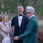 Jennifer Holland Instagram - James! Thank you for sharing your love, life and family with me. Thank you for choosing me, for elevating me, and for always making me belly laugh. Here’s to many more years to follow the first extraordinary 7. ……………………………………….. @jamesgunn and I got married surrounded by the most beautiful humans, the most magical scenery, and endless love and laughter. My gratitude is bursting at the seams. Thank you to every single staff member who worked so hard to make this event special for us and for our guests. It was so seamless and stunningly beautiful, I felt like I was in a movie. We only had one uninvited guest: Mr. Bull Moose. But, he sort of lives there. So, I guess we were in his home. My Hair: @lisasatornhair My MU: @rachelgoodwinmakeup James grooming: @louisemooninc Stylist: @carrielauren @lexfordays @victordevita Photos 1,2,3,4,6,7,9: @jonnymarlow Photos 5, 8: @jessmigliophoto Event coordinator: @eksevents