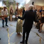 Jennifer Holland Instagram - James! Thank you for sharing your love, life and family with me. Thank you for choosing me, for elevating me, and for always making me belly laugh. Here’s to many more years to follow the first extraordinary 7. ……………………………………….. @jamesgunn and I got married surrounded by the most beautiful humans, the most magical scenery, and endless love and laughter. My gratitude is bursting at the seams. Thank you to every single staff member who worked so hard to make this event special for us and for our guests. It was so seamless and stunningly beautiful, I felt like I was in a movie. We only had one uninvited guest: Mr. Bull Moose. But, he sort of lives there. So, I guess we were in his home. My Hair: @lisasatornhair My MU: @rachelgoodwinmakeup James grooming: @louisemooninc Stylist: @carrielauren @lexfordays @victordevita Photos 1,2,3,4,6,7,9: @jonnymarlow Photos 5, 8: @jessmigliophoto Event coordinator: @eksevents