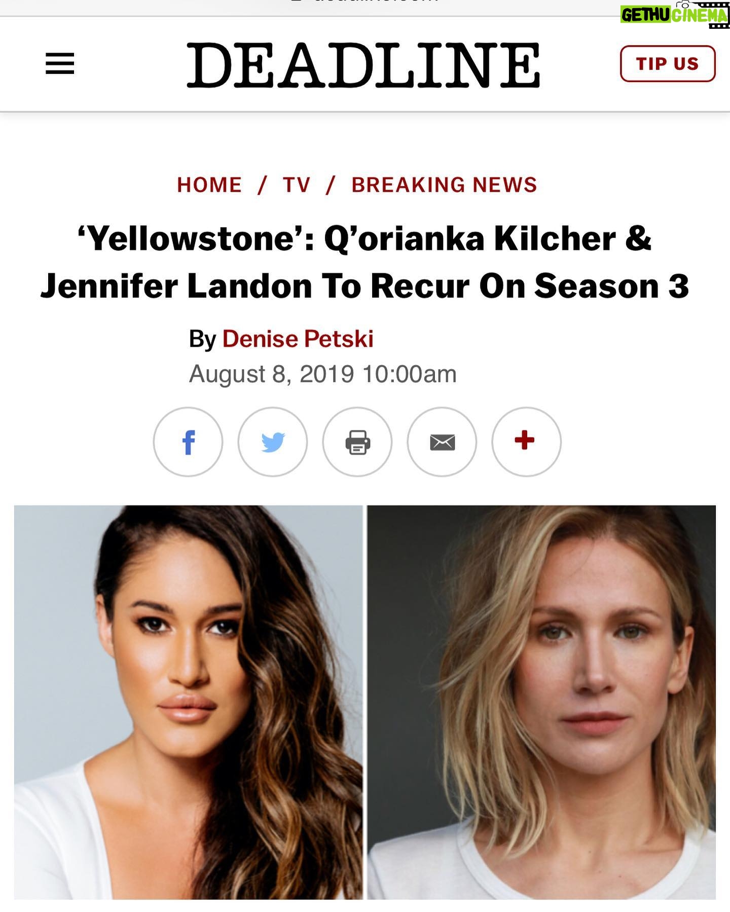 Jennifer Landon Instagram - So grateful and excited to be a part of this show. I couldn’t have asked for a greater group of people to work with. Get ready to meet Teeter. #yellowstone #thankful #reallyfuckingthankful