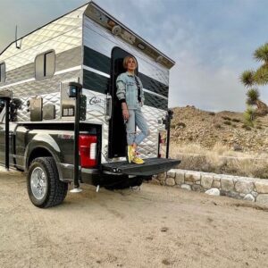 Jennifer Landon Instagram - I don’t normally love to do interviews, but I had one of the most soulful and interesting conversations with the folks over @truckcampermagazine about traveling on the road with my @capri_camper.  It’s been the greatest few months.  Thank you @ryanbinghamofficial for telling me about this amazing company. 
❤️ to all.
Link in bio.
#capri camper