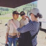 Jennifer Landon Instagram - It takes two to tango. And Teeter certainly belongs to @lindygorham as much as she does to me. Think I roped that steer in episode 2? Nope. Stood on a super high roof in episode 3? No freakin’ way. And any stunt I did myself this season required that Lindy be there hours earlier - to learn it, test it, and walk me through it. She is a teacher, a badass, a confidant, and a friend. I couldn’t have done it without you. And unfortunately I have to also thank the super mean-looking guy, who is laughing his arse off in photo #3, for assembling an amazing team - the sorta coolest stunt-coordinator ever, Mr. @jrodstunts 💛 you, Lindy. Jrod - you’re okay, too. 💛 @yellowstone #yellowstonetv #crew @paramountnetwork