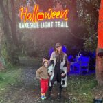 Jennifer Metcalfe Instagram - Filing our Halloween boots right up 😍😍 thank u @halloweenlakesidelighttrail for a great evening we loved it 🧟‍♂️🧟‍♀️🥳🥳 #ad