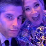 Jennifer Nettles Instagram - Well, A BIG THING HAPPENED!!! I wrote a song with my friend @bsherman2222 a few years ago for a most precious tv show on @pbs called “American Anthems”. Lo and behold, WE WON A FREAKING EMMY TODAY!!! I never know where the road is gonna take me. I just say “yes” when The Universe offers, try my best, and am eternally grateful to be surrounded by a wonderful team of people and amazing, talented friends. Thank you @gailgellman @bsherman2222 @dangoodman2002 @thebrianmhunt @brendamilinkovic @stephmads ! As the song says, “Life is Sweet”. What a day!!! H&M @ashleydonovan Styling @hayley_atkin_ Yellow Dress: @Akrisofficial Shoes: @Larroude Earrings: @AnabelaChan Ring: @Kallatijewelry Floral dress: @celiabdesigner