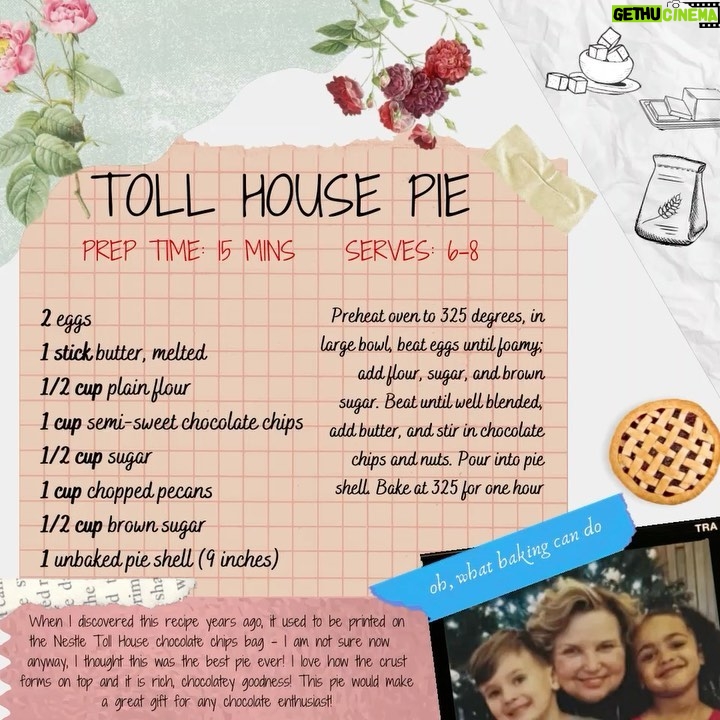 Jennifer Nettles Instagram - The Toll House Pie is the sweetest gift you could give to the chocolate lover in your life!