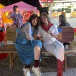 Jennifer Nettles Instagram - Family can be so complicated. To find out why Aimee Leigh is bloody and watch her sister-in-law, May May (@thekristenjohnston) chase her through the grandstand, watch @therighteousgemstones @hbo @streamonmax new season! (Wish I had gotten to keep that watermelon 🍉 jumpsuit though!;-)