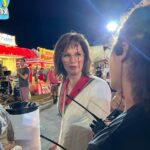Jennifer Nettles Instagram - Family can be so complicated. To find out why Aimee Leigh is bloody and watch her sister-in-law, May May (@thekristenjohnston) chase her through the grandstand, watch @therighteousgemstones @hbo @streamonmax new season! (Wish I had gotten to keep that watermelon 🍉 jumpsuit though!;-)