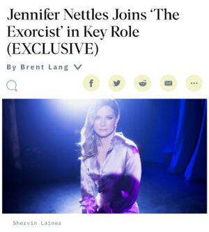 Jennifer Nettles Instagram - Hello Fam! Been missing me? I have been missing you and wanted to tell you where I’ve been! I have been absolutely, beside myself, giddy to share this with you and I finally can. I am proud beyond words to get to be a part of this amazing project, cast, crew, production and legacy. Getting to partner with @blumhouse @roughhousepictures and to collaborate with these fantastic folks is a dream for any story teller. I can’t wait to tell you more…….but I’ll have to! In the meantime, link in my bio to this announcement from @variety .
🖤📿🩸😈