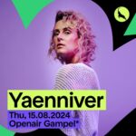 Jennifer Weist Instagram - @yaenniverfromtheblock kommt in die Schweiz! ❤️‍🔥 Ihr Debutalbum «Nackt» landete auf Platz #3 der deutschen Charts und Ende 2023 hat sie mal eben bei @masked.singer.germany gewonnen. Statt Punk-Singalongs wie mit der Band Jennifer Rostock wechselt Leadsängerin Yaenniver zum trendigen Sprechgesang. Wir freuen uns drauf! 🔥 YAENNIVER Do, 15.8.24, 20:00, White Stage 👉 Lineup, Slotplan und alle Infos jetzt online 👉 Tickets jetzt erhältlich #iischiparty #openairgampel #yaenniver #angrywoman