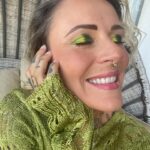 Jennifer Weist Instagram - 💚💚💚 Die besten Komplimente kommen von Frauen! @lolaweippert war gestern meine hypewoman - danke 🙏🏼❤️ 👗: @jadedldn 💄: @danessa_myricks