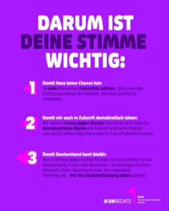 Jennifer Weist Instagram - Wählen zu gehen ist ein Privileg, dass wir alle nutzen sollten! Setzt am 09.06. euer Kreuz für Demokratie und Freiheit, damit menschenverachtende Parteien keine Chance haben sich durchzusetzen. Ich wähle #unrechts ❌