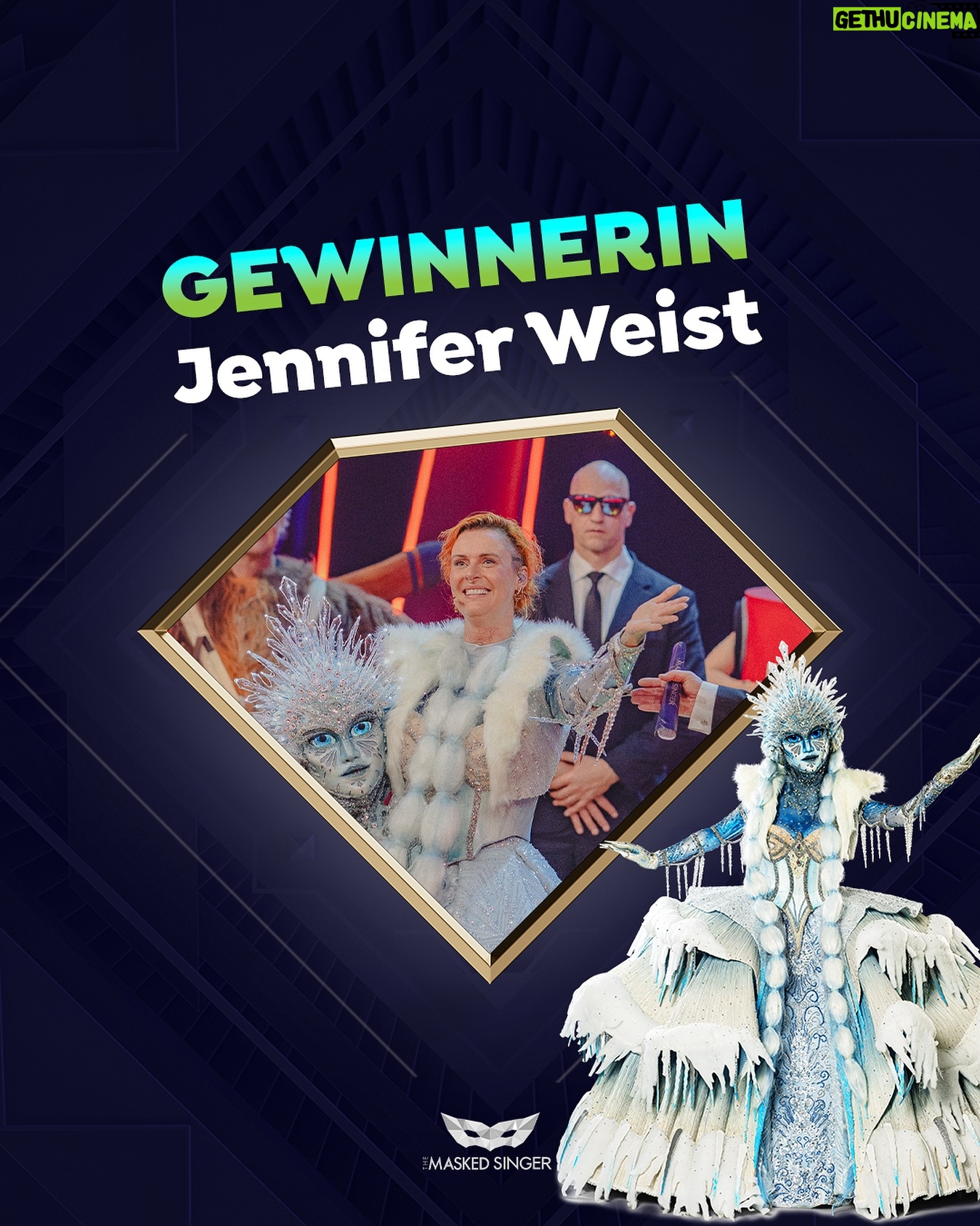 Jennifer Weist - 17.7K Likes - The winner is: unsere Eisprinzessin 🤍 Sie hat all unsere Herzen zum Schmelzen gebracht, danke @yaenniverfromtheblock für diese unglaublichen Performances 🥹 #maskedsinger #TMSP7