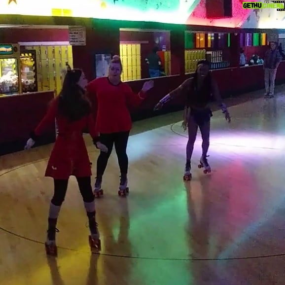 Jenny Nicholson - 898 Likes - For Krystina's birthday we did a costume roller rink night and of the people who weren't too scaredy-cat to skate there were only 2 cumulative falls