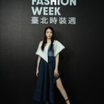 Jenny Cheng Instagram - @huangdamur @damur.fashion 「穿上#DAMUR，成為自己的藝術品。」 Outfit @huangdamur Jewelry @bulgari Hair @signs0303 Makeup @90jollymakeup Photographer @rockykao456 #DAMUR #AW24TPEFW #taipeifashionweek