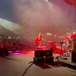 Jenny Lewis Instagram - back in nash for a few days before joining @beck & @wearephoenix @sirchloe JOY’ALL tour cont…. w/ @cassmccombs @amarillohighway 1) gummy bear factory @haribousa B). rare view 3). werk @megbrittcole 4). GUNS @naftheband 5). haunted balloon 🎈 6). channeling karen black w @cassmccombs 7 ). my note & photos to @theatlantis_dc & @930club 8). LOVE 9). eating my own face 10). more quiet jams in the dressing room