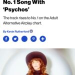 Jenny Lewis Instagram – i’m not a stats gal nor am i a betting person 
but this feels friggin awesome ! 
i’ve never been #1 at anything except for rolling whale shaped doobies… 
when i was 10 my soccer team the garfields ( which i named ) 
was poised to win the
 AYSO playoffs @ balboa park but due to the rain & mud we came in 4th 
that’s when i decided that competition was not for me and now when i play ping pong i prefer to rally for peace and love a la @ringostarrmusic
slide 5 is what i look like when i’m writing a song 
and i worked on Psychos for a couple years! 
thank you to my wonderful band and crew for these roses and the congrats! 
it means the world coming from my team 
we out here playing JOYBALL with coach @ryanmadora laying out  washcloth bases in the grass. last night in boston a balloon floated overhead while we sang acid tongue 
we think peg leg johnny the notorious gangster ghost from chicago hitched a ride on our tour bus 
making haunted art with your friends is like a dreams come true girl 
or a DILFY jagger with his kiddo 
thank you @davecobb7 @natesmithdrums, greg koller, brian allen, greg leisz & @jrwolfey 
oh, and today would’ve been jerry’s 85th bday! 
love you and miss you jerry