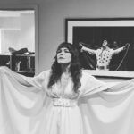Jenny Lewis Instagram - so far so FUN! @postalservicemusic i love my dads @jimmytamborello @gibbstack @deathcabforcutie BLESS! fits by @rodarte