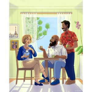 Jenny Lorenzo Instagram - These art portraits of Abuela’s Family make me so happy! If you look closely, there’s a lot of little easter eggs in each image that you’ll catch if you watched a lot of our episodes. 

Art by @danielagamba.art