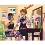 Jenny Lorenzo Instagram - These art portraits of Abuela’s Family make me so happy! If you look closely, there’s a lot of little easter eggs in each image that you’ll catch if you watched a lot of our episodes. Art by @danielagamba.art
