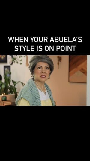 Jenny Lorenzo Instagram - In an era that focuses heavily on aesthetics, is Abuela bata de casa fashion the new Cottagecore? 

#cottagecore #cottagecoreaesthetic #comedy #sketchcomedy #latino #cubanos #grandma #latinosbelike #latinamoms #latinamomsbelike