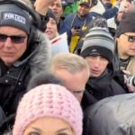 Jenny Taft Instagram - POV: Field Storming after The Game. 🩵 #collegefootball #michigan #cfb #sidelinereporter #sports #cfbonfox #bignoonkickoff #bignoonsaturday