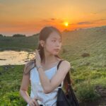 Jeong Da-eun Instagram - 여름 끝자락 제주에서 .. 🌴💚