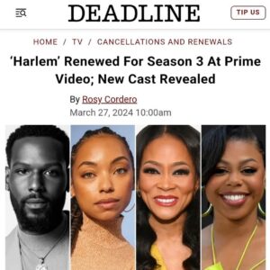 Jerrie Johnson Instagram - Been waiting for This… @kofisiriboe @gail__bean @robingivens @loganlaurice @harlemonprime 

Directed by: @staceymuhammad @tasha4realsmith @sheawilliamvanderpoort 
#HarlemS3