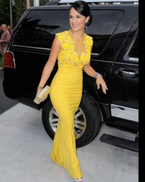 Jessica Cerezo Instagram - #tbt ##redcarpet @latinbillboards #2015 #actriz #pretty #yellowdress #exclusive @rositahurtadol el vestido mas hermoso que he lucido en una alfombra #music @telemundo @tierradereyes.tdr #makeup #hair @luigichamorro #amazing #justme #happy #soon #latin #miami