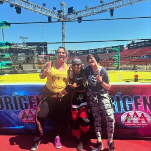 Jessica Cricks Instagram - This is TNA.  WE brought the Decay-Flava to @luchalibreaaa Triple Mania.  It was a blast. Can’t wait to do it again. ❤️💀

#DecayFlava #thisistna #tna #tnawrestling #knockouts #luchalibre #lucha #havok #rosemary #TashaSteelz