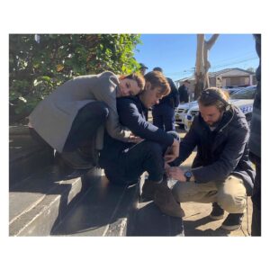 Jessica De Gouw Instagram - Look, we had a pretty ok time making this show, and I hope you (Australia) are having a pretty ok time watching it on @10playau 
For the UK, #TheSecretsSheKeeps is coming soon to @bbc and in the US to @sundancenow 
Here we all are, blissful in our pre social distancing creative world.  #StayHome and happy bingeing xx