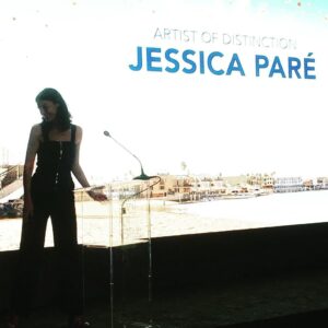 Jessica Paré Instagram - This was cool. Thank you @newportbeachfilmfest 💙